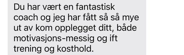 Kundeanmeldelse 6 av Moentum Coaching